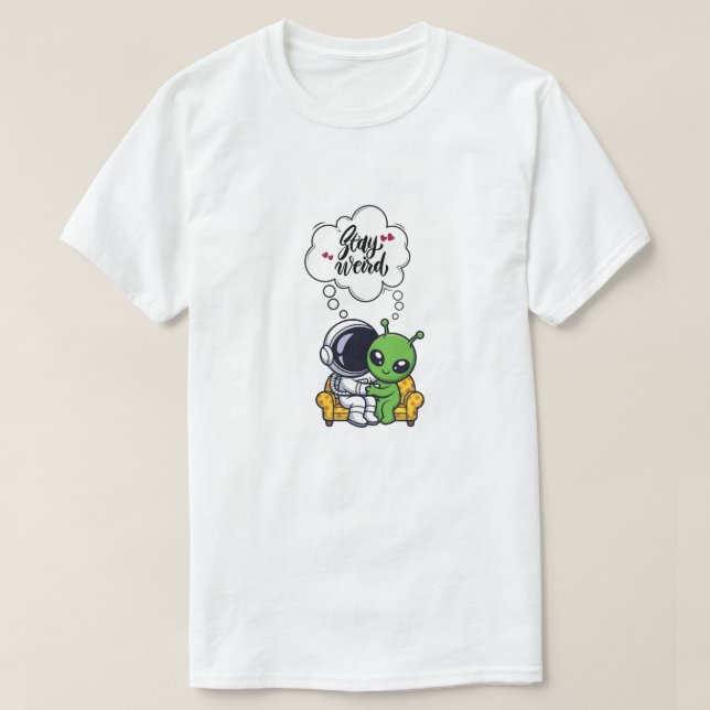 Håll Konstig Kärlek T Shirt (Design framsida)