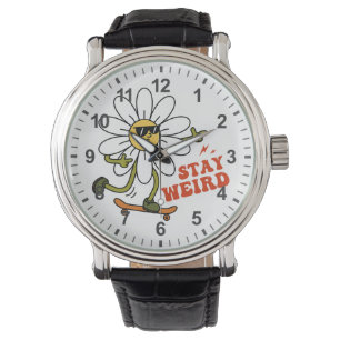 Håll Konstig Skateboard Daisy Armbandsur