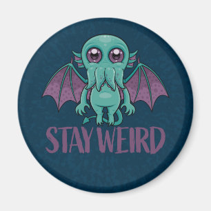 Håll Konstigen tyst Cthulhu Monster Magnet