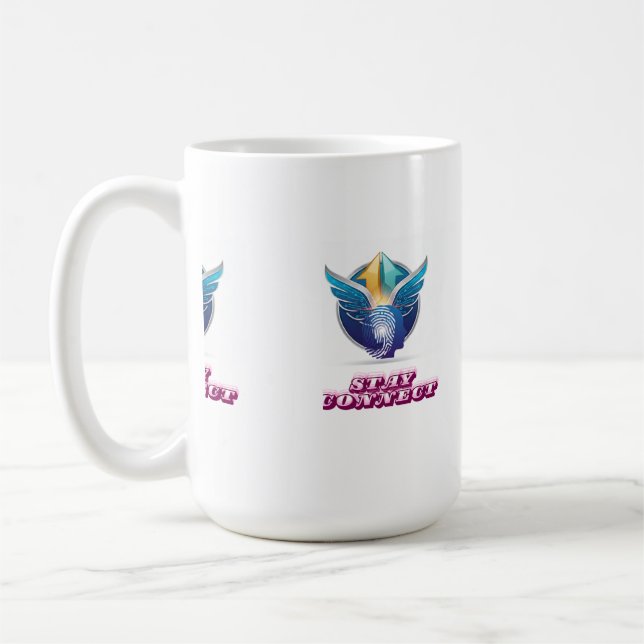 håll kontakten kaffemugg (Vänster)