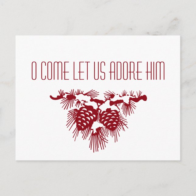 Håll Kristus i jul i kristen Helg Vykort (Framsida)