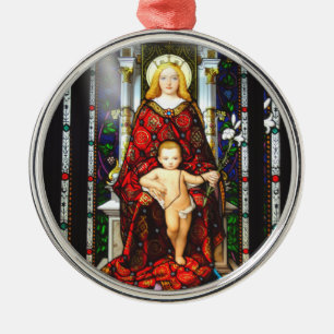 Håll Kristus i jul Jesus och Mary Julgransprydnad Metall