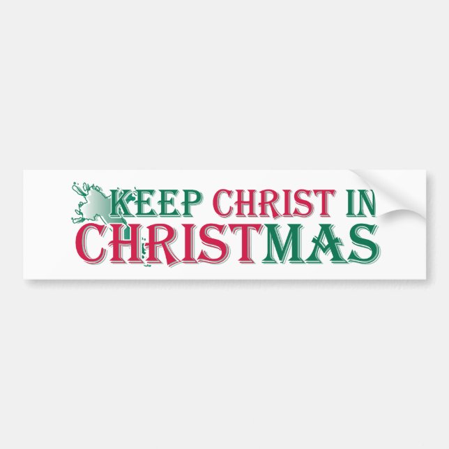 Håll Kristus i jul - kor Bildekal (Framsidan)