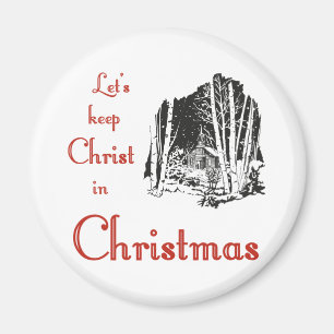 Håll Kristus i jul Magnet