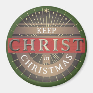 Håll Kristus i julmagnet Magnet
