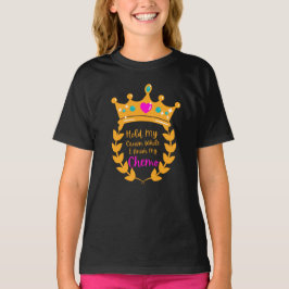 Håll krona medan jag avslutar mitt chemo T-Shirt