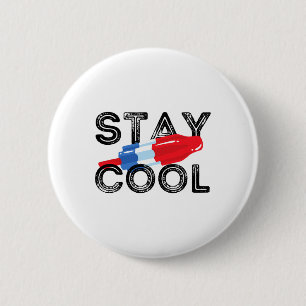 Håll kvar Coola Rocket Pop Red White och Blue Pops Knapp