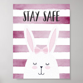 Håll kvar den Säkra citattubinen i Rosa Shades Poster