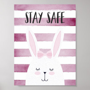 Håll kvar den Säkra citattubinen i Rosa Shades Poster