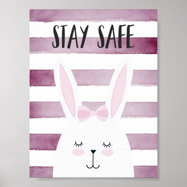 Håll kvar den Säkra citattubinen i Rosa Shades Poster (Framsidan)