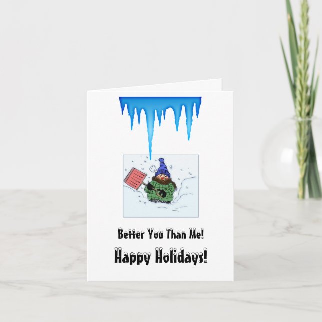 Håll kvar det här julkortet helgkort (Framsida)