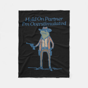 Håll kvar på partner-Im-överstimulerad Cowboygrov Fleecefilt