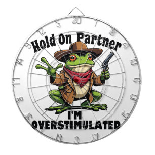Håll kvar på partner i'm överstimulerad Frog ADHD Darttavla