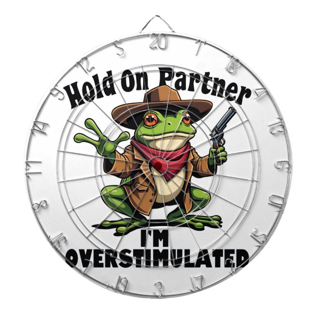 Håll kvar på partner i'm överstimulerad Frog ADHD Darttavla (Framsidan)