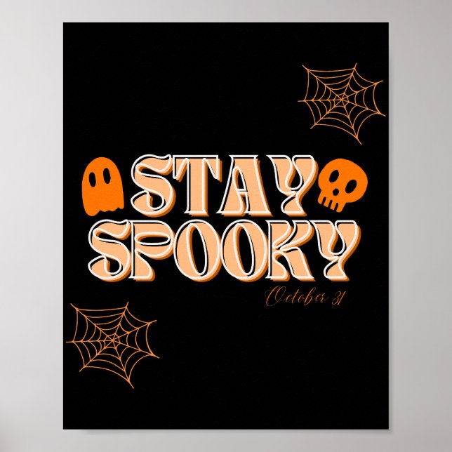 Håll kvar Spooky Wall Art Poster (Framsidan)