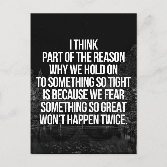 Håll kvar vid en offert vykort (Framsida)