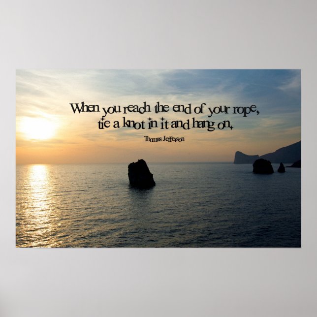 Håll kvar vid inspirerande Poster utskrift (Framsidan)