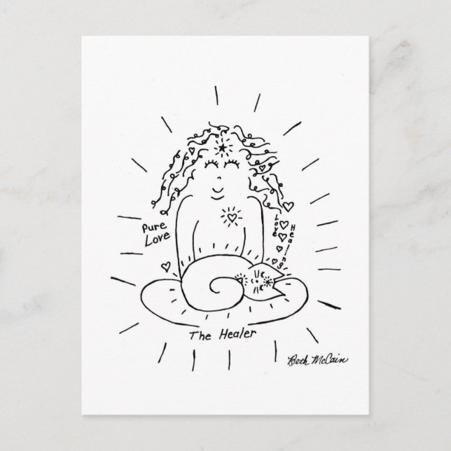 Hall läkar katten vykort (Framsida)