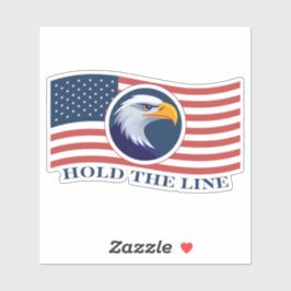 Håll linjen, amerikanska Flagga och Eagle Klistermärken