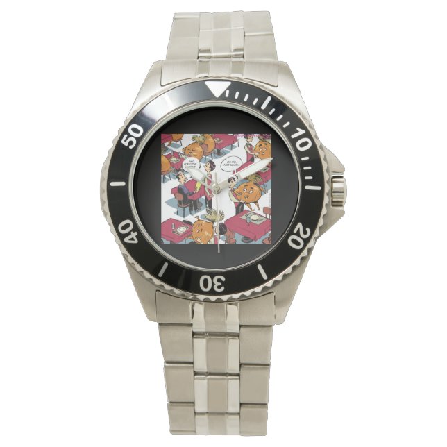 Håll Lök Roligt Rostfritt Stål Ur \) Armbandsur (Framsida)
