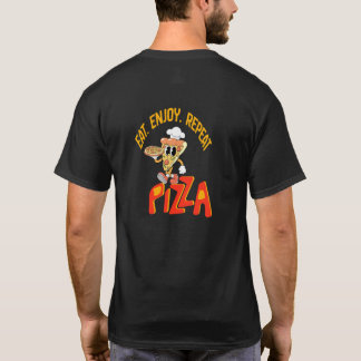 Håll lugn ät pizza Roligt matcitat T-Shirt