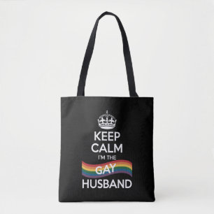 Håll lugn jag är den homosexuella maken hustru pap tygkasse