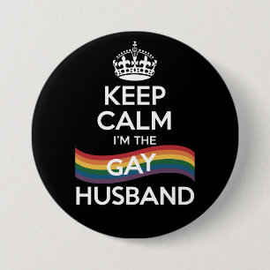 Håll lugn jag är den homosexuelle maken hustru pap knapp
