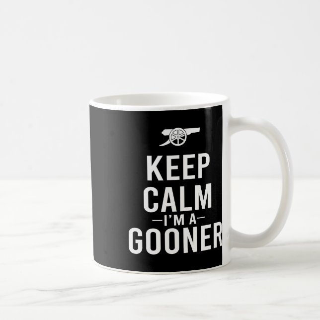 Håll lugn jag är en Gooner-tröja  Kaffemugg (Höger)