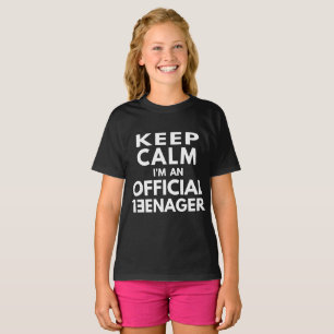 Håll lugn jag är en officiell tonåring T-Shirt