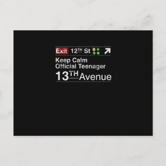 Håll lugn jag är officiellt tonåring, NYC Vykort