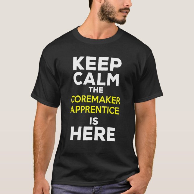 Håll lugn lärlingen är här t shirt (Framsida)