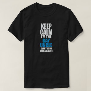 HÅLL LUGN mig förmiddagen DEN GLADA UNCLEN ALLA T Shirt