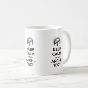 Håll lugn mig förmiddagen en arkitekt, 3 X Kaffemugg