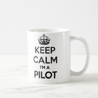 Håll lugn mig förmiddagen en pilot- vitmugg kaffemugg