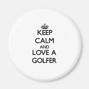 Håll lugn och älska en golfare magnet