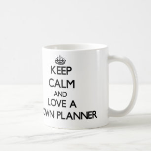 Håll lugn och älska en TownPlanner Kaffemugg