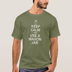 Håll lugn och använd en utslagsplats för text f t-shirt