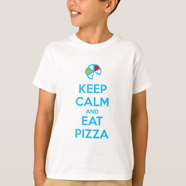 Håll lugn och ät pizza 1 t shirt (Framsida)