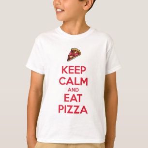 Håll lugn och ät pizza 2 t shirt
