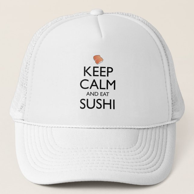 Håll lugn och ät sushi keps (Framsida)