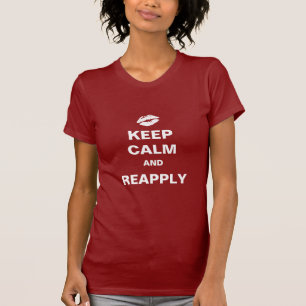 Håll lugn och återtillämpa t-shirt