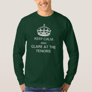 Håll lugn och att glo på tenort-skjortan tee