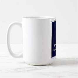 Håll lugn och avsluta din avhandling! kaffemugg