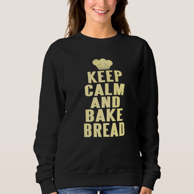 Håll lugn och baka bröd   Present T Shirt (Framsida)