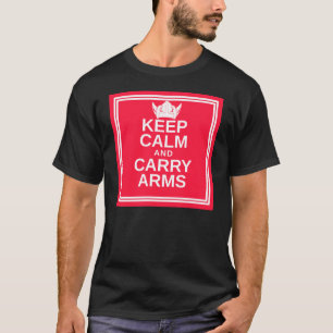 Håll lugn och bär ärmardanska som Viking utrust Tee Shirt