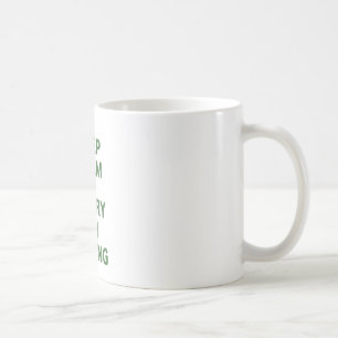 Håll lugn och bär på bakning kaffemugg