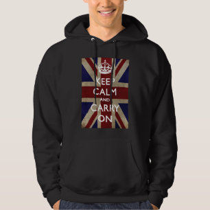 Håll lugn och bär på hoodien sweatshirt med luva