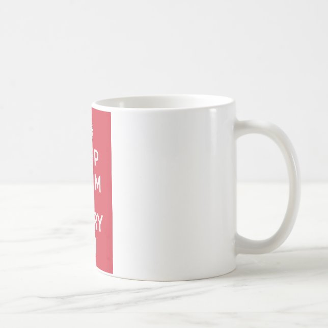 Håll lugn och bär på kaffemugg (Höger)