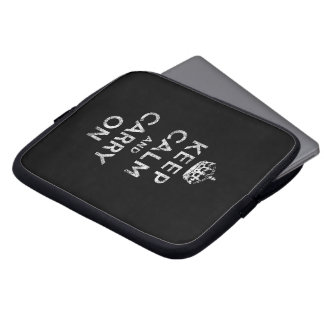 Håll lugn och bär på laptop fodral