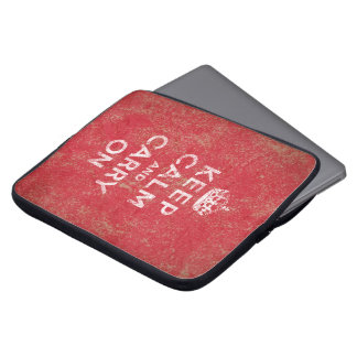Håll lugn och bär på laptop fodral